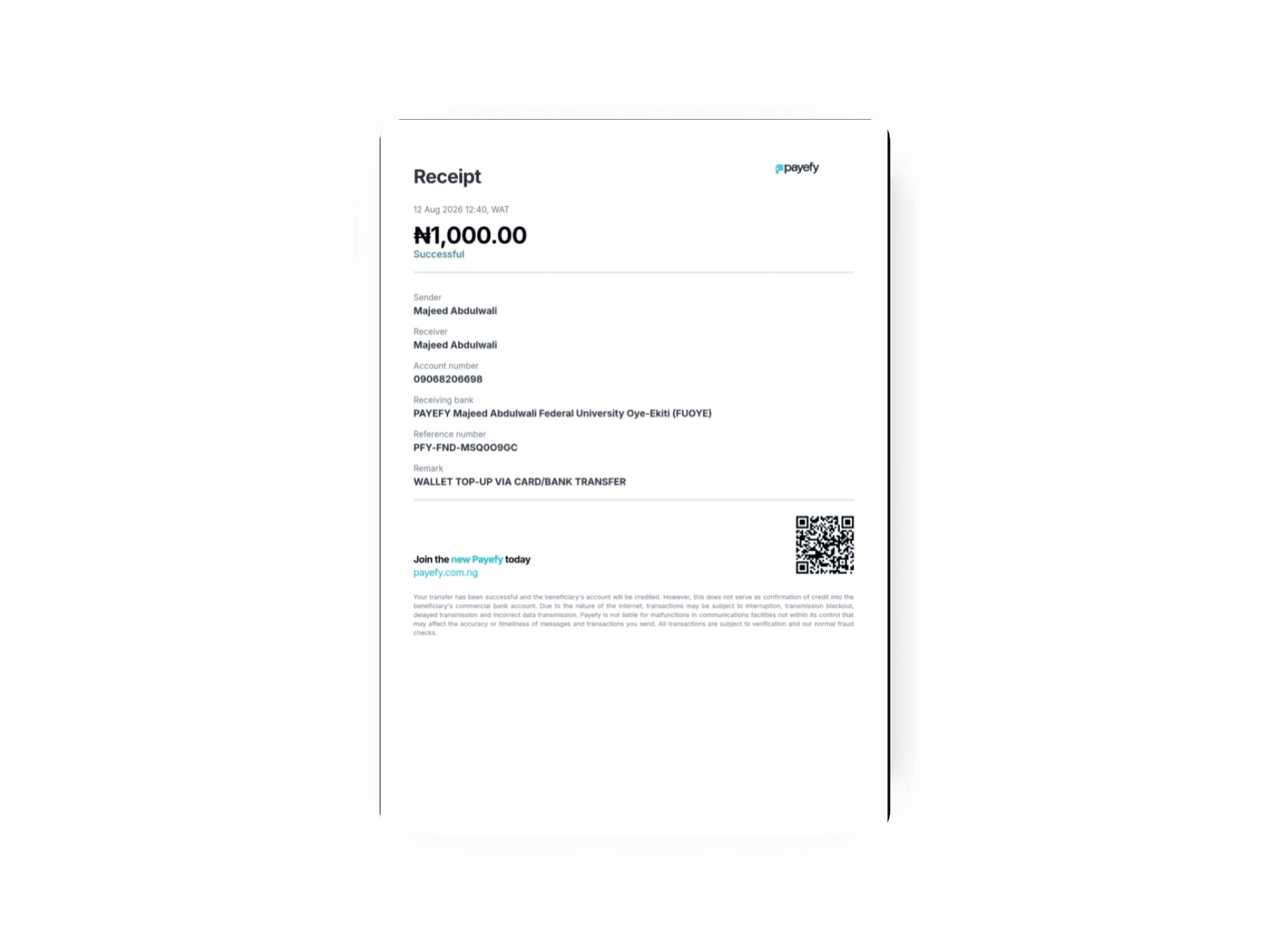 Payefy Platform View 3
