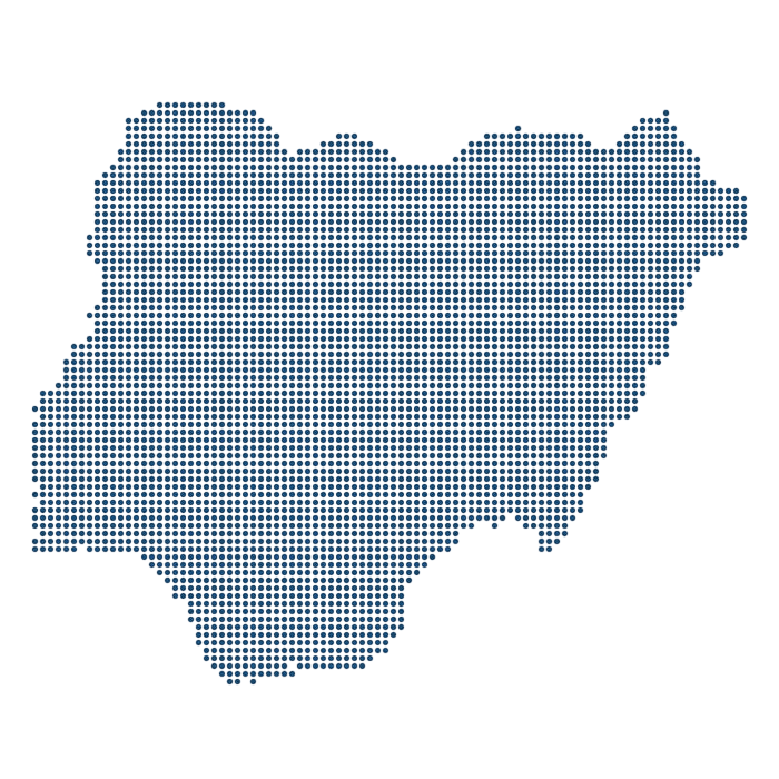 Nigeria Map Grid